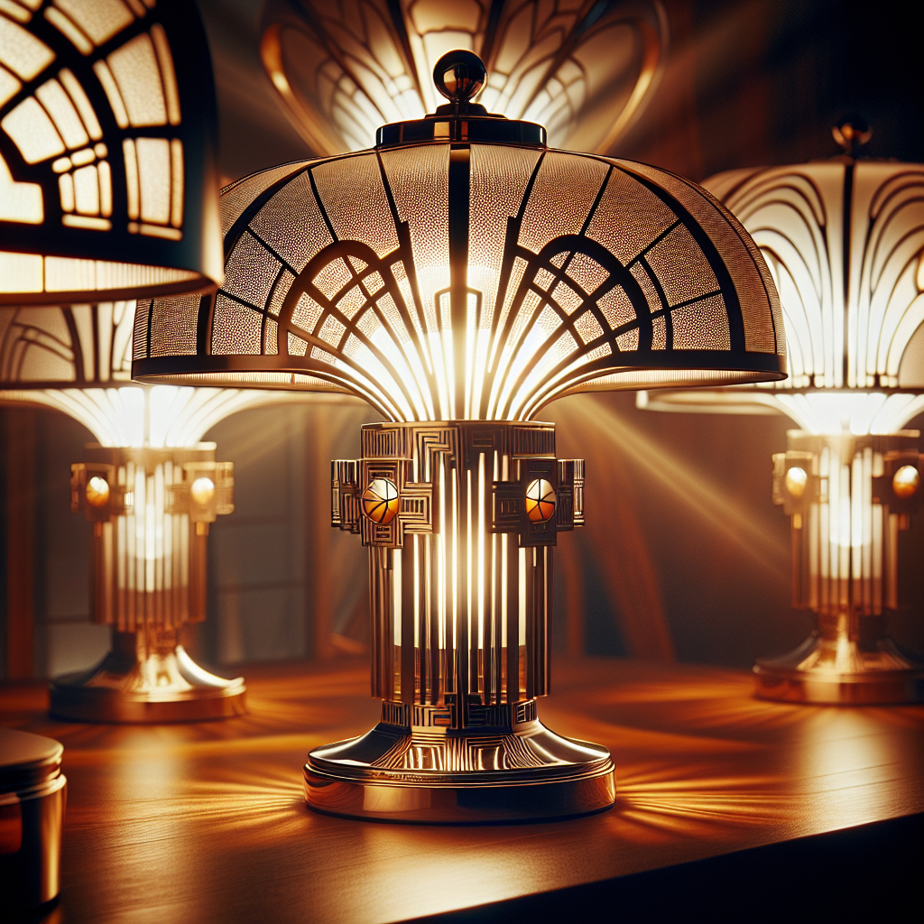 art deco lampe